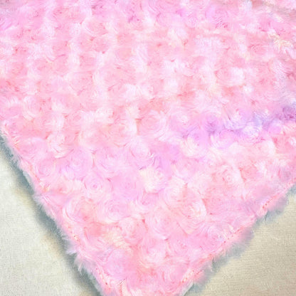 Soft Rosebud Minky Baby Lovey - Ultimate Security Blanket for Your Little One