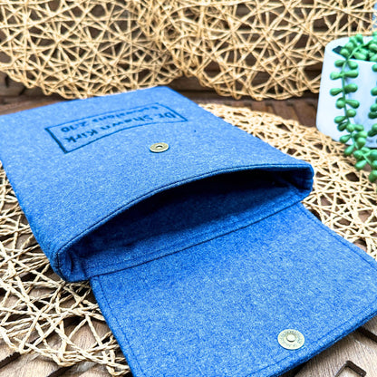 Personalized IPAD Sleeve - Blue Cotton Denim IPad Sleeve - Stylish Tablet Case & Gift Idea