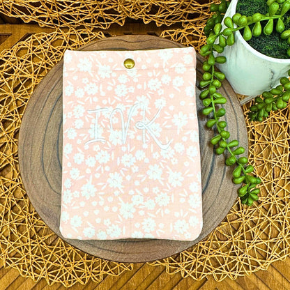 Personalized Kindle Paperwhite Sleeve –Soft Pink Floral Foam Padded Protective kindle case, Feminine E-Reader Pouch