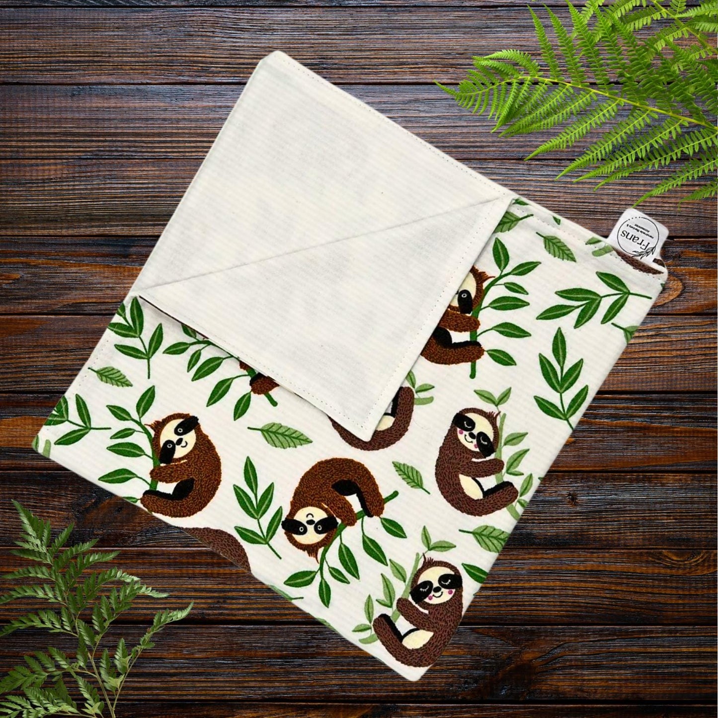 Charming Sleepy Sloth Snuggle Baby Blanket Set - Perfect Nursery Decor! Sloth Hugs Baby Blanket Shower Gift, Warm Cotton Flannel Nursery Decor