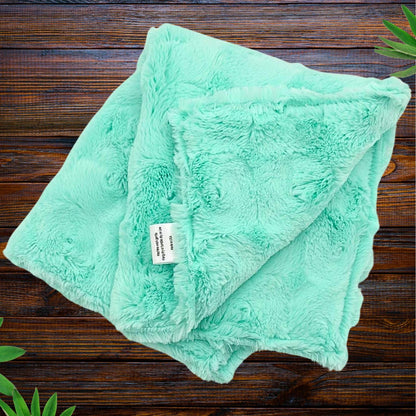 Delightful Mint Swirl Baby Lovey – Soft Minky Comfort for Little One, Baby Security, Portable Comfort and Reassurance, snuggle buddy