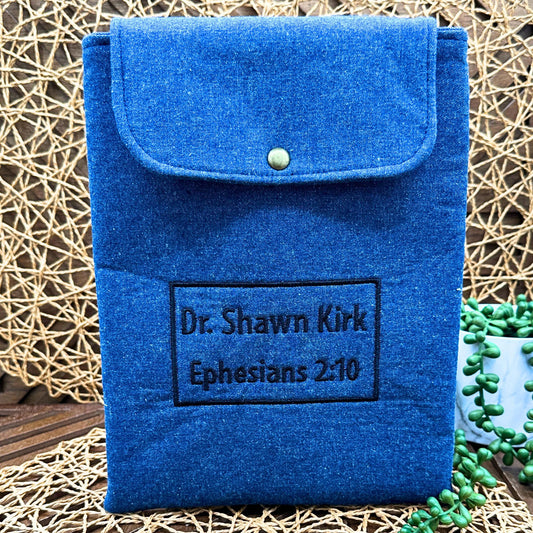 personalized embroidered iPad sleeve