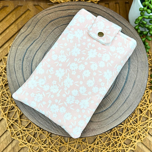 pink with cream flowers kindle basic sleeve