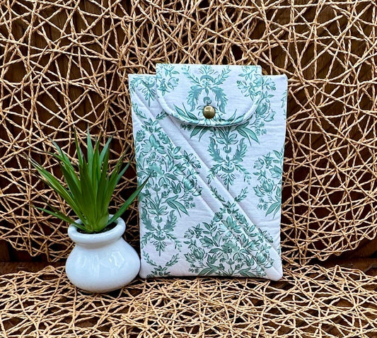 custom green floral kindle paperwhite sleeve