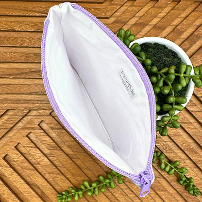 Stylish Lilac Floral Makeup Bag Set: Organize Your Travel and Daily Life