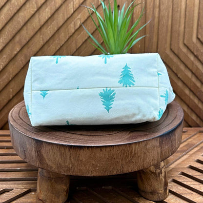Whispering Woods Makeup Bag: Perfect for Cosmetics, Cords, and Everyday Essentials