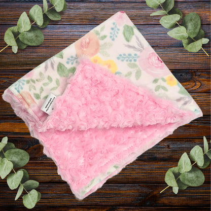 Cuddly Rosebud Minky Baby Lovey – Your Baby’s Adorable Comfort Friend, Baby Comfort and Security, Reassurance and snuggle buddy