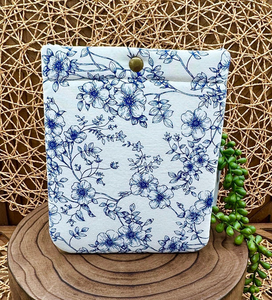 blue floral kindle sleeve