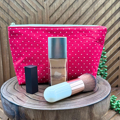 Sassy Red Dot Makeup Bag: Your Ultimate Stylish Carry-All