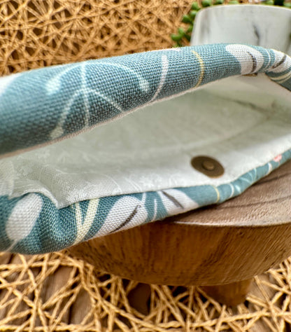 Kindle Basic 11th Generation Sleeve & Eyeglass Case Set – Serene Sage Green Floral Design, foam padded protection